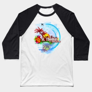 St Thomas USVI Baseball T-Shirt